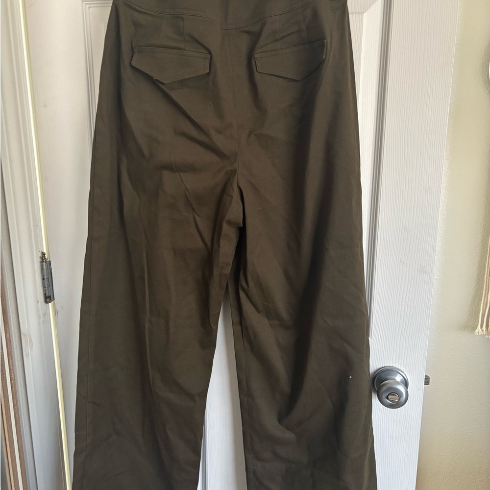 Express Olive Wide Leg Pants - Picture 5 of 5